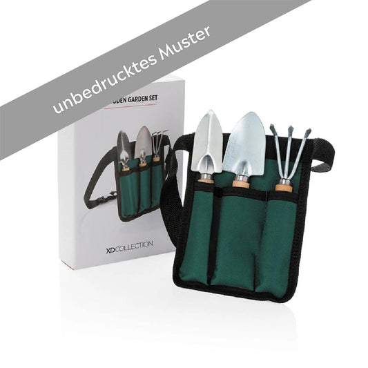 3-teiliges Gartenset aus Holz Muster