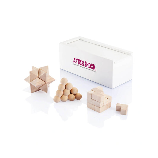 3-tlg. Denkspiel Set