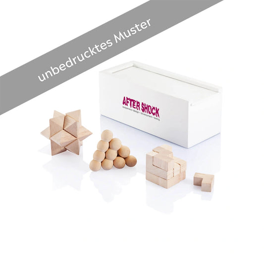 3-tlg. Denkspiel Set Muster