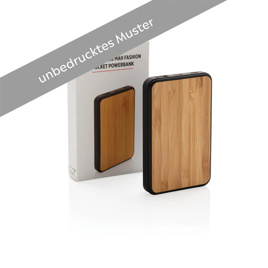 Bambus Fashion Pocket Powerbank Muster