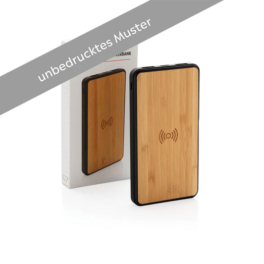Bambus Wireless Charging Powerbank Muster