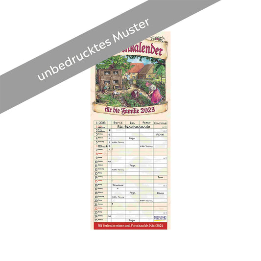 Bauernkalender für die Familie MUSTER