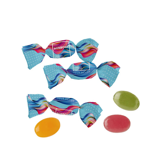 Bonbons im kompostierbaren Werbewickel Express