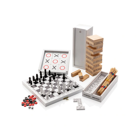 Deluxe 3-in-1 Brettspiel in Holzbox