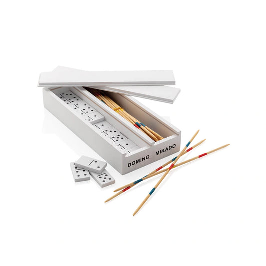 Deluxe Mikado/Domino Set in Holzbox