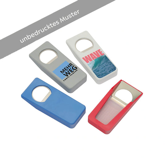 Flaschenöffner mit Verschluss "Alpha" Recycling MUSTER