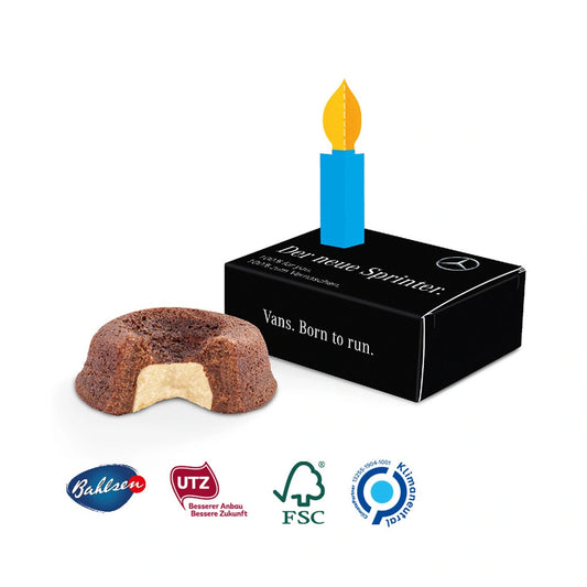 Minikuchen in der Gratulationsbox