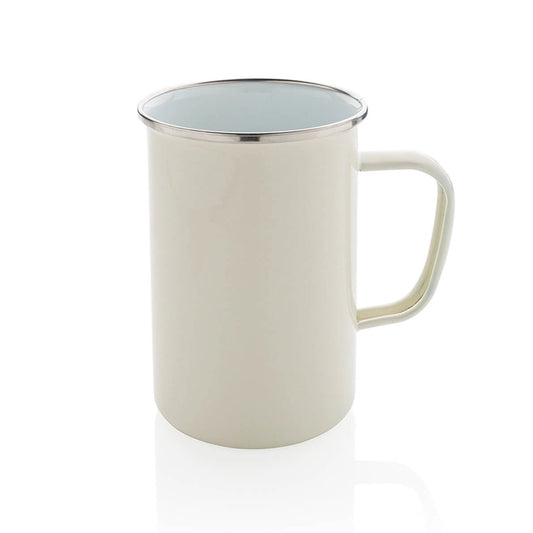 Vintage Emaille Becher XL