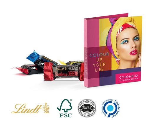 Werbekarte Midi Lindt HELLO Mini Stick